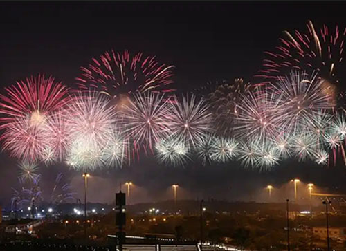 正阳县焰火晚会